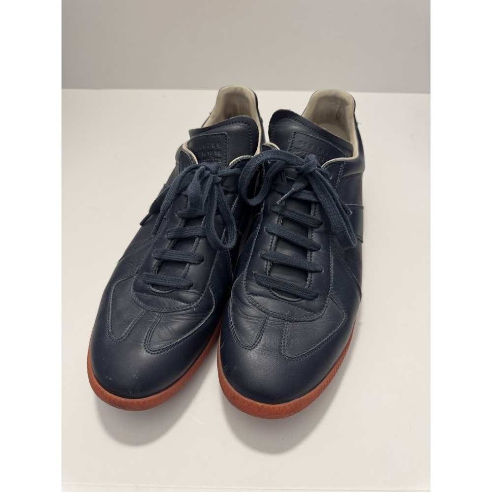 Maison Martin Margiela Replica Men's Size 44/US11 Navy Blue Low Top GAT Sneakers